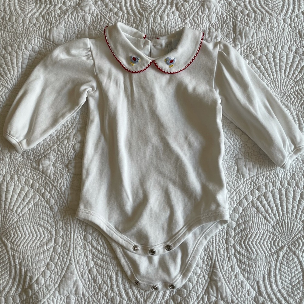 Little English Crochet Onesie Size 9m